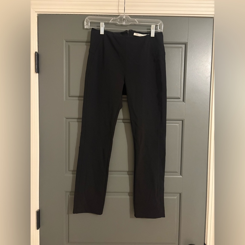 Veronica Beard Black Cropped Slim Pants Size 2 Made in USA